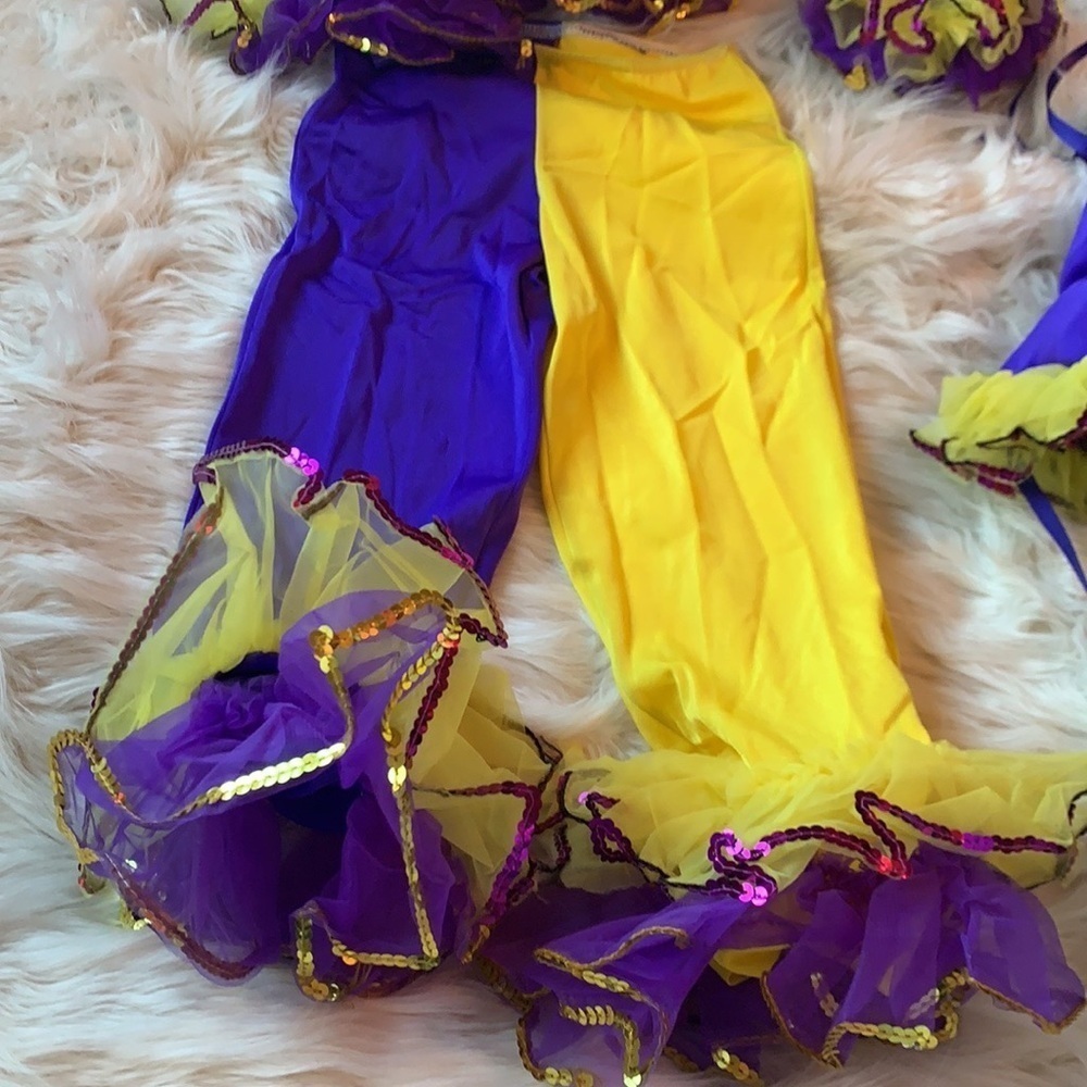 Yellow sunflower and purple dance clown outfit. The applause Dance creations. - Picture 14 of 15
